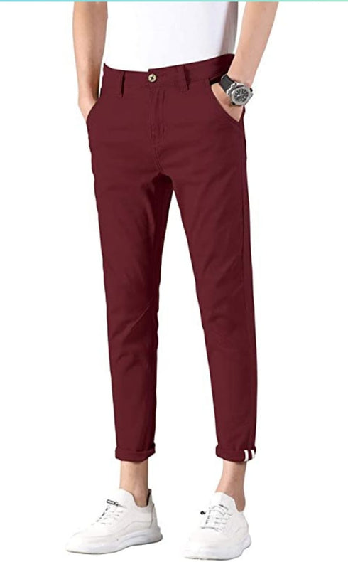Men’s P&P Cropped  Skinny Fit Stretch Chino Pants